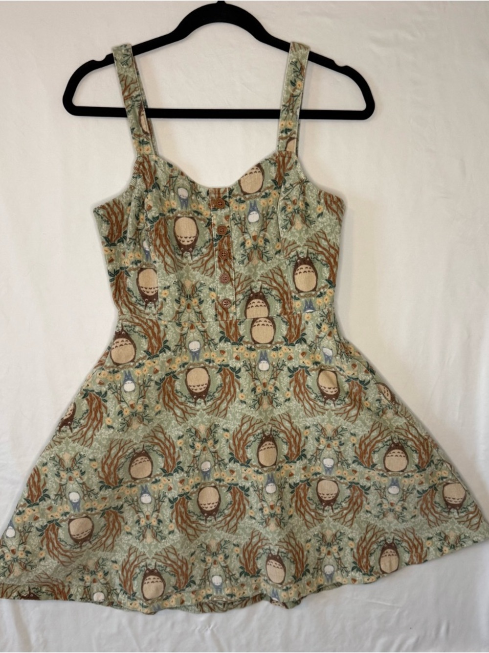 Her Universe Totoro Corduroy Pinafore Cottagecore Small dress